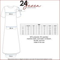 24seven udobna odjeća Lakat dužina rukava Majčinska haljina Maxi haljina