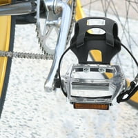 Jedinstvene ponude par biciklističkih pedala 1 2 na platformi vretena s fiksnim kopčama za prste Crni srebrni ton