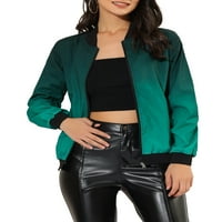 Jedinstvene ponude ženske vjetrovito -odjeće casual Zip Up Bomber jakna