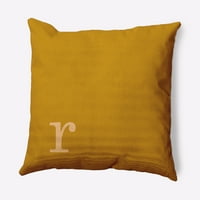 Jednostavno Daisy 16 16 Moderni monogram ukrasni jastuk za bacanje, jesensko zlato