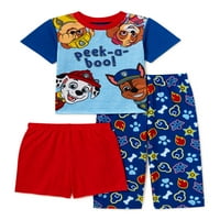 Pamučna pletena pidžama za dječake od 3 komada, veličine od 2 do 4 godine