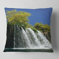 Dizajnit Duden vodopad Antalya - Pejzažni jastuk za bacanje fotografija - 18x18