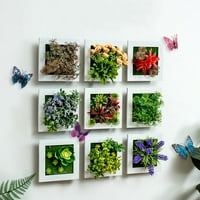 Set zidnih umjetnih biljnih ukrasa za uređenje doma, casual stil
