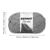 Bernat® pokrivač obalne kolekcije super glomazna poliesterska pređa, mahovina 10,5oz 300g, dvorišta