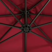 Ft offset konzolni kišobrani za popločani dio za nijansu, crvena