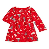 Wonder Nation pletena haljina za djevojčice za bebe i mališani, veličine 12m-5t