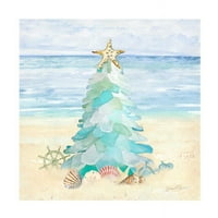 Jean Plout 'Obalni sealni božićno drvce' platno umjetnost