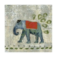 Zaštitni znak likovna umjetnost 'Global Elephant IV' platno umjetnost Tara Daavettila