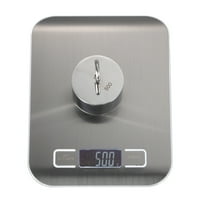 Allieroo Food Scale Kitchen Aid s pronto LCD zaslonom platforma od nehrđajućeg čelika 11 lb srebra