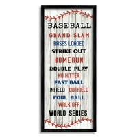Baseball znak s popisom fraza od 30, koji je dizajnirala Natalie Carpentieri