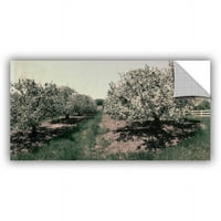Artwall Kevin Calkins Apple Orchard and Picket Fence Artappealz Umještena zidna umjetnost