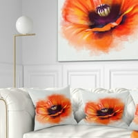 Slatki narančasti dizajn cvijeta akvarela-cvjetna Jastučnica - 18.18