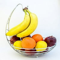 Kvalitetna košarica za voće s vješalicom za banane metalna ploča za košaru radna ploča od teškog željeza stalak