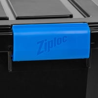 ZiPloc Qt. Weathershield teška plastična kutija za odlaganje, brojanje, crno