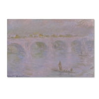 Zaštitni znak likovna umjetnost 'Waterloo Bridge u Londonu' platno umjetnost Moneta