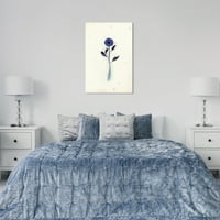 Wynwood Studio Canvas jednostavno plava anemona cvjetna i botanička cvjetova zidna umjetnička platna tiskana bijela