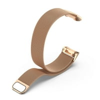 Posh Tech Tech Rose Gold zamjenski pojas od nehrđajućeg čelika za Fitbit punjenje - Veličina velika