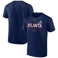 Muški fanatici markirani mornaricom Atlanta Braves udružuju sile majice