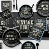 Set pribora za zabavu 50. godišnjice Vintage dude