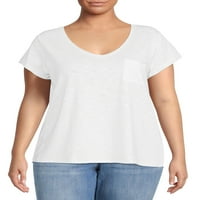 Ženska majica & pojačalo; majica s prevelikim izrezom u obliku slova 2, 2 pakiranja