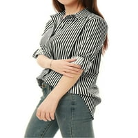 Jedinstveni prijedlozi Ženska košulja s dugim rukavima s okomitim prugama