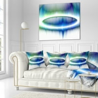 Dizajnirati prekrasna plava sjeverna svjetla - Abstraktni jastuk za bacanje - 18x18