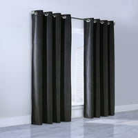 Moosic svilenkasto baršunasta svjetlost filtriranje grommetske zavjese za zavjesu za potamnjenje 52 95 u crnoj boji