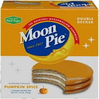 Moon Pie Dbl Decker Bundekin Spice Marshmallow Sendvič, 2. Oz, grof