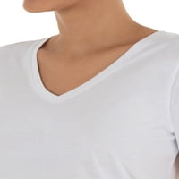 Time i TRU ženska majica s V-izrezom Pima Cotton, 2-pack