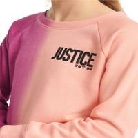 Justice Girls Fleece Lounge Sweatshirt & MIDI kratki set, veličine XS-XLP