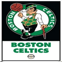 Boston Celtics - plakat s logotipom na zidu, 22.375 34