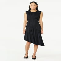Scoop ženska asimetrična haljina bez rukava bez rukava, veličine xs-xxl