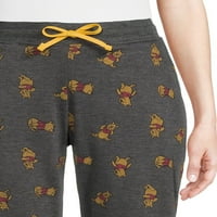 Winnie Pooh ženske tiskane jogger hlače