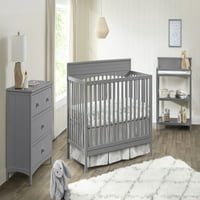 Oxford Baby Harper 4-u konvertibilni krevetić, Dove Grey, Greenguard Gold Certified, drveni krevetić