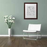 Zaštitni znak likovna umjetnost Vodeni cvjetanje mladoženja platno umjetnost Elizabeth Caldwell, bijela mat, drveni