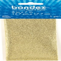 Bonde Iron-on Shimmer Minding tkanina 5 x7 -zlato