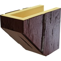 Ekena Millwork 8 H 8 d 60 W Pecky Cypress Fau Wood Kamin Mantel Kit s Ashford Corbels, Premium Mahagoni