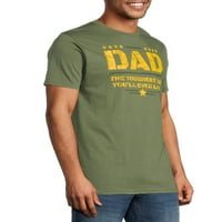 Majica i šešir s uzorkom za Dan očeva za muškarce i velike muškarce, set od 2 komada