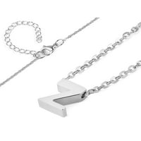 Obalni nakit Ženska početna ogrlica od nehrđajućeg čelika - slovo z