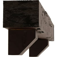 Ekena Millwork 8 H 8 d 60 W Pecky Cypress Fau Wood Kamin Mantel Kit s Ashford Corbels, Premium trešnja