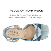 Kolekcija Journee Womens Asherby Tru Comfort pjena sandale s visokom petom platforme