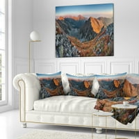 Planine Slovačka u jesen - pejzažni tiskani jastuk za bacanje - 18x18