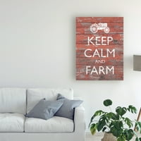 Zaštitni znak likovna umjetnost 'Keep & Farm II' platno umjetnost Alonza Saundersa