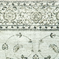 ; Orijentalni tepih od viskoze u boji pijeska ili traka za trčanje