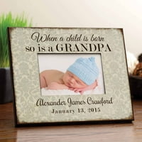 Personalizirano kad se dijete rodi, tako je i djed okvir