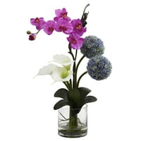 Gotovo prirodni aranžman Calla, Orchid & Ball cvijeta, razne