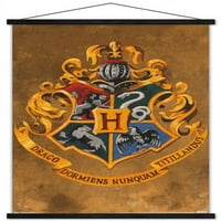 Wizarding World: Harry Potter - Hogwarts Crest Wall Poster s magnetskim okvirom, 22.375 34