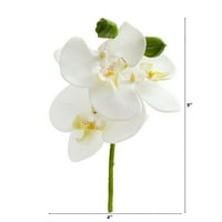 Gotovo prirodni 9in. Phalaenopsis orhideja umjetnog cvijeta