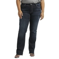 Silver Jeans Co. Plus veličina traperice srednjeg rasta sa suženim strukom, veličine 12-24