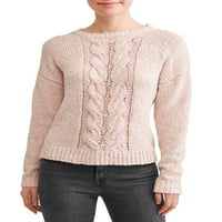 Ženski kabelski pleteni džemper
